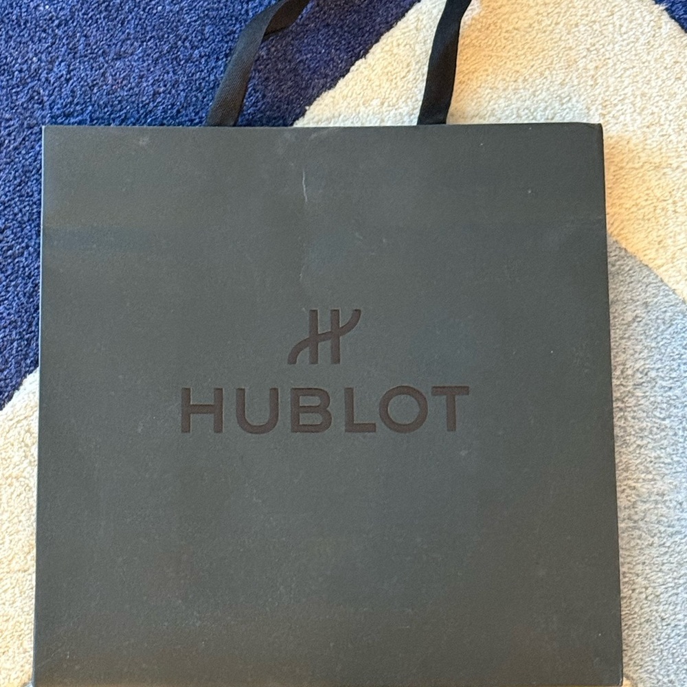 Hublot Boutique Large Watch Logo Shopping Bag